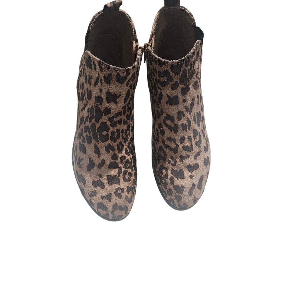 Leopard Print Ankle Boots For Women Size 8 M